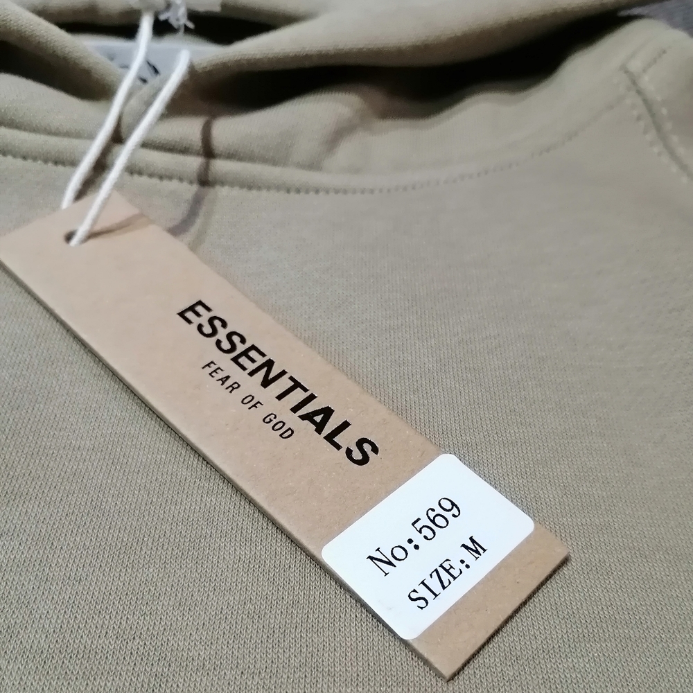 Essentials Hoodie khaki size M - Picture 7 of 8